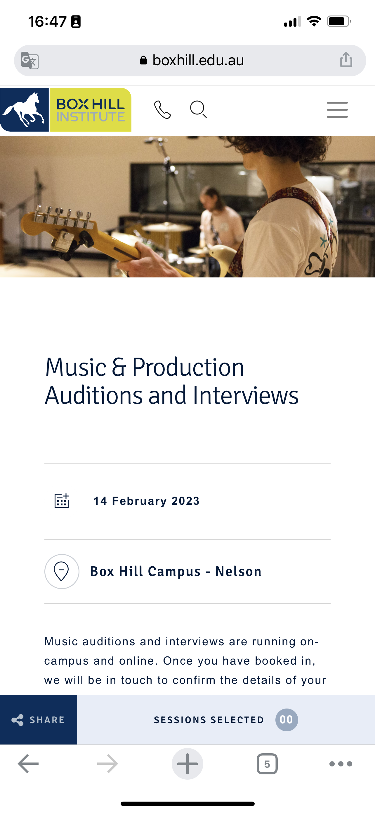 Box Hiill Institute Mobile Showcase Image